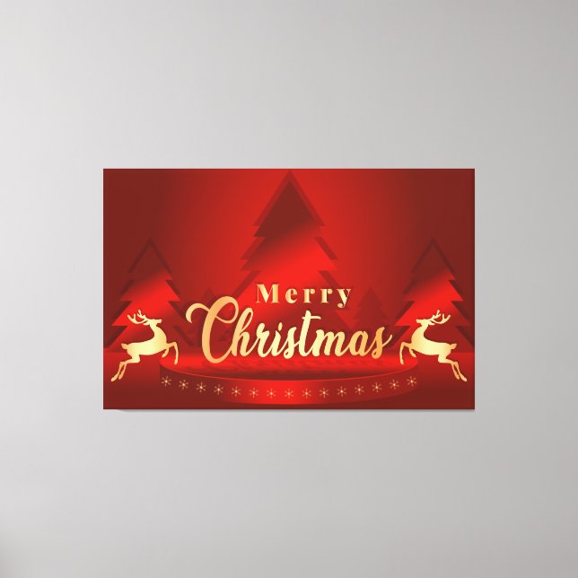 Merry Christmas Canvas Print (Front)