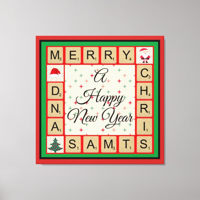 Merry Christmas Canvas Print (Front)