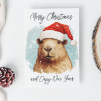 Merry  Christmas Capybara