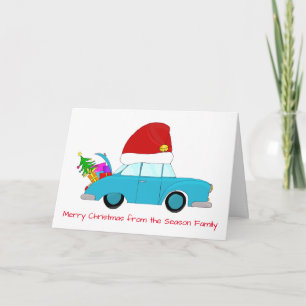 Merry Christmas car Holiday Card