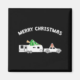 Merry Christmas - Caravan Camper Rv Trailer Christ Magnet