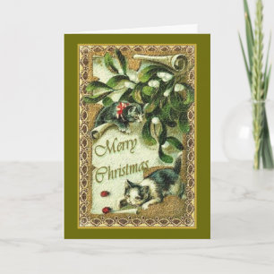 Merry Christmas Card Cats