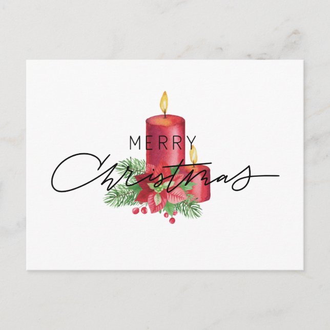 Merry christmas card cute , rustic , simple  (Front)