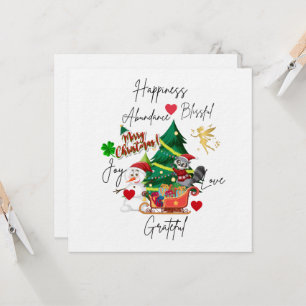 Merry Christmas Card   Festive Holiday Greeting
