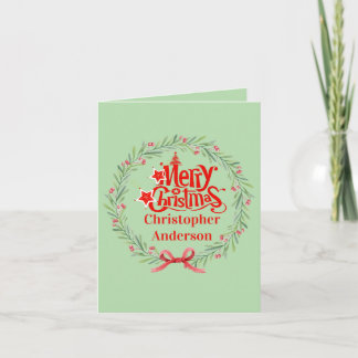 Merry Christmas Card for Boss