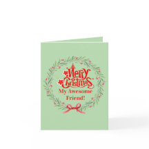Merry Christmas Card for Friend 