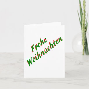 Merry Christmas card, German Holiday Card