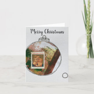 Merry Christmas Card - hand drawn ornament 2020-3