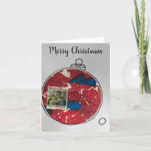 Merry Christmas Card - hand drawn ornament 2020-6