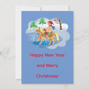Merry Christmas card. Invitation