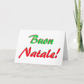 Merry Christmas card, Italian Holiday Card