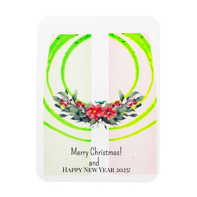 Merry Christmas! Card Magnet (Vertical)