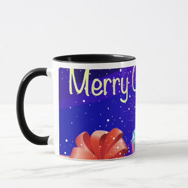 Merry Christmas card Mug (Left)