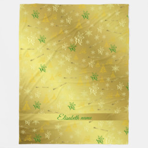 merry christmas card race with animals, template fleece blanket