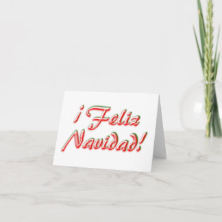 Merry Christmas card, Spanish Holiday Card