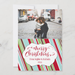 Merry Christmas Card w/ Vintage Colour Palette