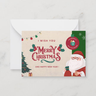 Merry Christmas Card ( wishing card ).