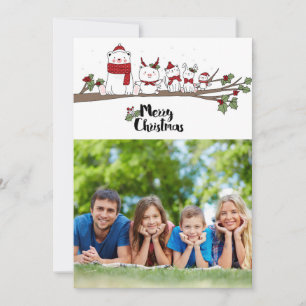 Merry Christmas card with personalised photo