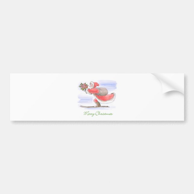 Merry Christmas Cards Bumper Sticker (Front)