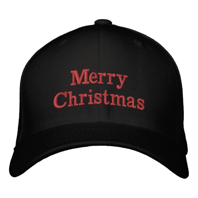 Merry Christmas Casquette brodée Embroidered Hat (Front)