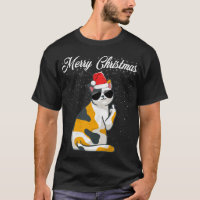 Merry Christmas Cat Middle Finger Rude Xmas Ugly C