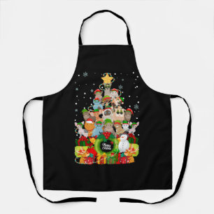 Merry Christmas Cats Tree Xmas Cat Apron