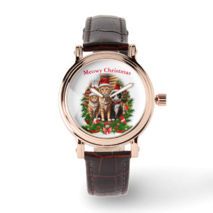 Merry Christmas cats Watch
