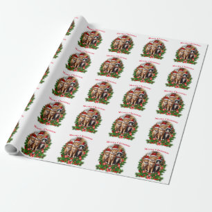 Merry Christmas Cats Wrapping Paper