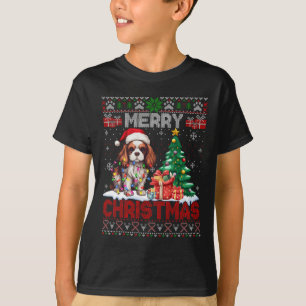 Merry Christmas Cavalier King Dog Lovers Ugly Xmas T-Shirt