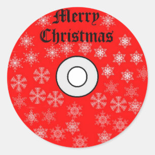 Merry Christmas CD Sticker