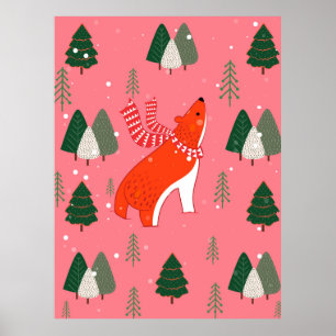 Merry Christmas Celebration and Happy New Year and Poster