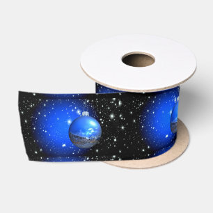 Merry Christmas celestial Thunder_Cove Satin Ribbon