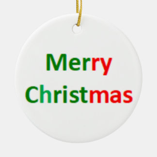 merry christmas ceramic tree decoration