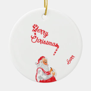 : Merry Christmas Ceramic Tree Decoration