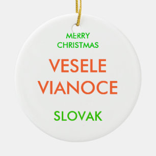 MERRY CHRISTMAS, CERAMIC TREE DECORATION