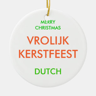 MERRY CHRISTMAS, CERAMIC TREE DECORATION
