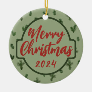 merry christmas  ceramic tree decoration