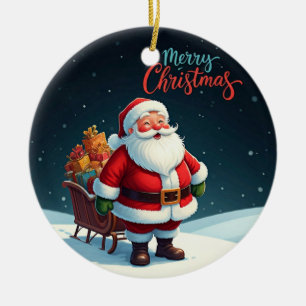 Merry Christmas Ceramic Tree Decoration