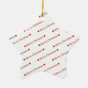 Merry Christmas Ceramic Tree Decoration