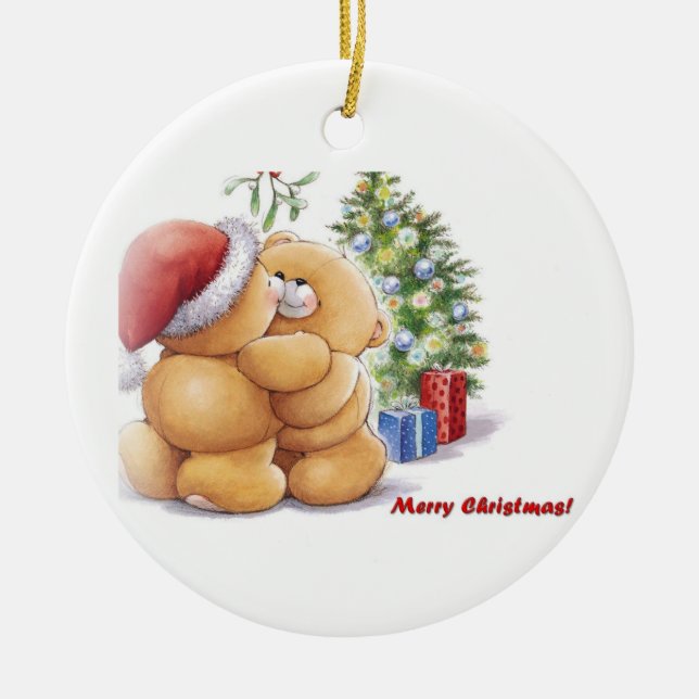 Merry Christmas! Ceramic Tree Decoration (Front)