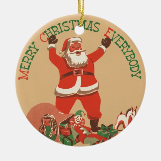 Merry Christmas        Ceramic Tree Decoration (Front)