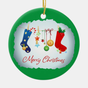Merry Christmas Ceramic Tree Decoration