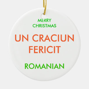 MERRY CHRISTMAS, CERAMIC TREE DECORATION