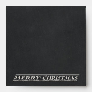 MERRY CHRISTMAS CHALKBOARD - BLACKBOARD ENVELOPES