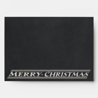 MERRY CHRISTMAS CHALKBOARD - BLACKBOARD ENVELOPES