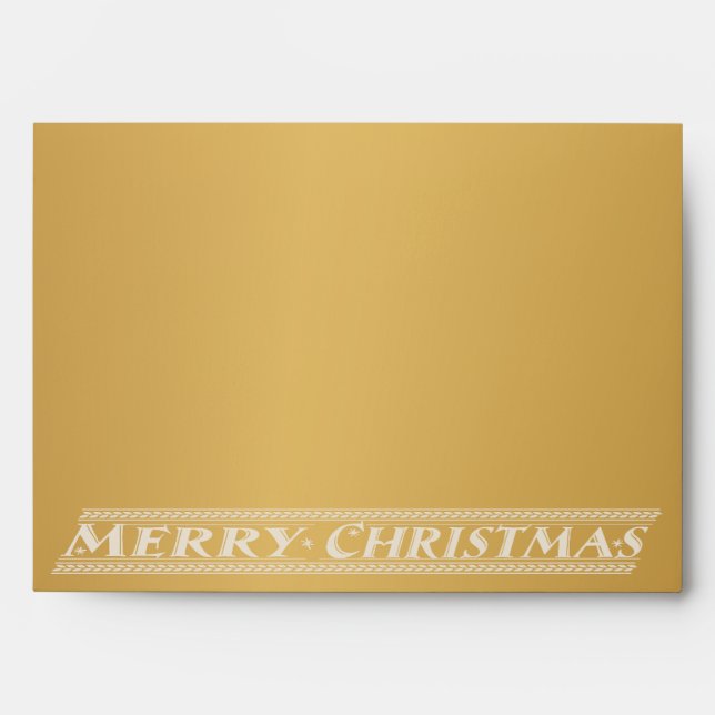 MERRY CHRISTMAS CHALKBOARD - GOLD ENVELOPE (Front)