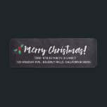 Merry Christmas •Chalkboard • Handlettering<br><div class="desc">Personalise this label and find the other pieces from the collection. Complete your holiday look.</div>