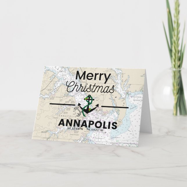 Merry Christmas Chart- Annapolis Holiday Card (Front)