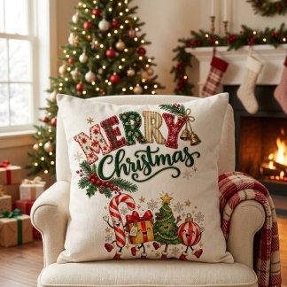 Merry Christmas Cheer  Cushion