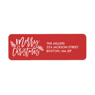 Merry Christmas Chic Hand Lettered Holiday